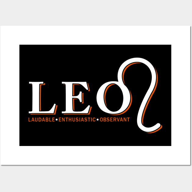 Leo Sign Wall Art by LetsBeginDesigns